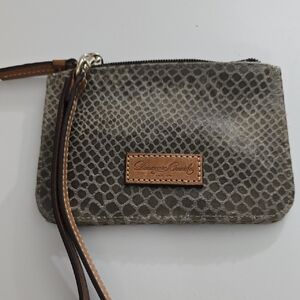 Dooney & Bourke Snake Print Wristlet Clutch